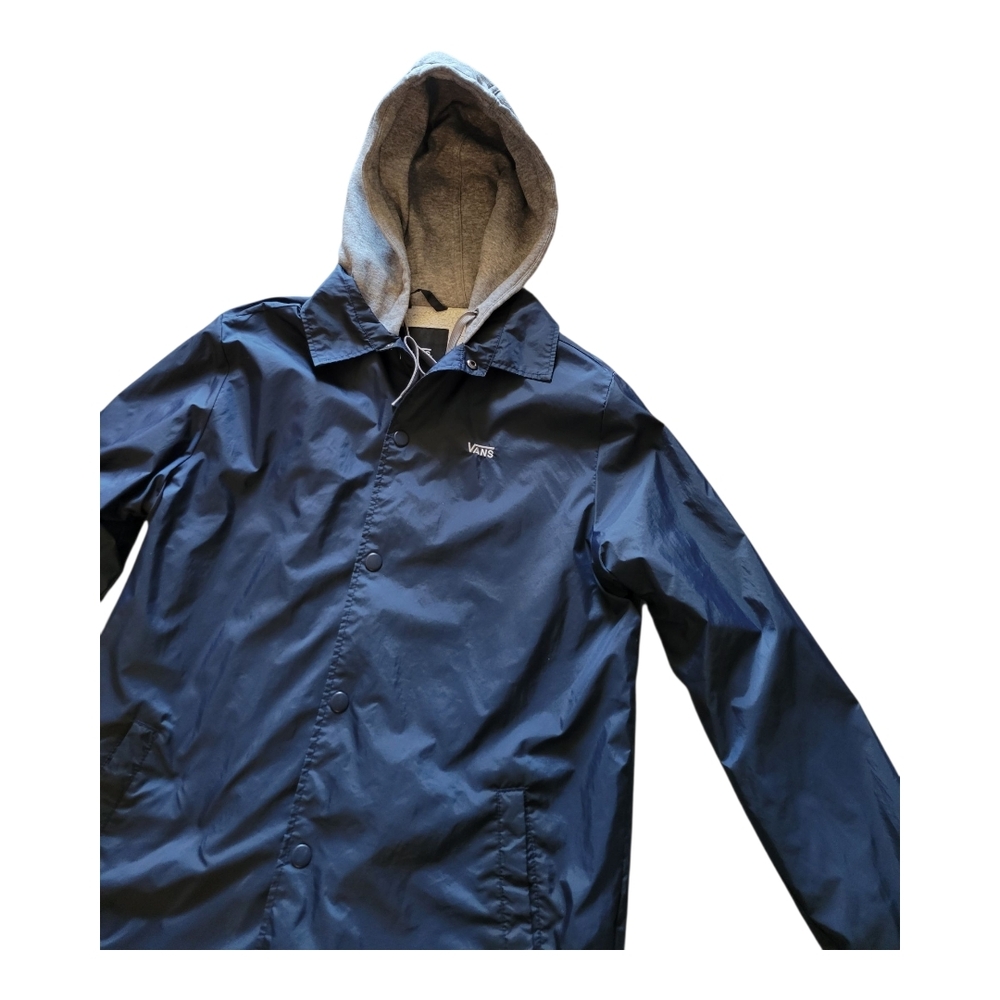 Vans Men's Blue Hooded Jacket - Picture 6 of 10